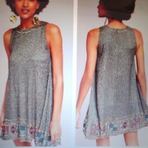 NWOT Anthropologie Hanna Beaded Swing Dress